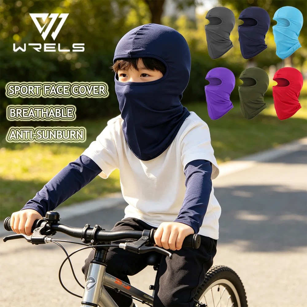 Children Balaclava Cap Breathable Sunshade Full Face Neck Cover Cooling Outdoor Sport Riding Helmet Lining Scooter Face Cover