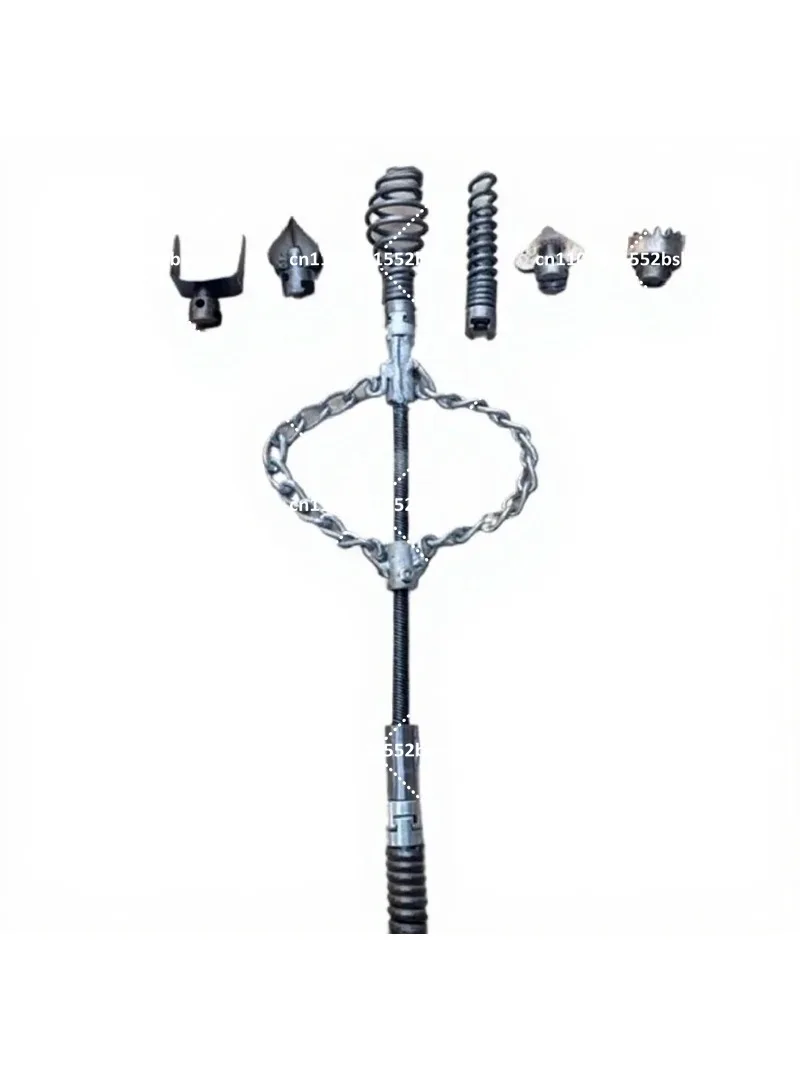 Pipe Dredging Spring Connector 16mm Blade 75-150cm Drain Cleaner Machine Accessories