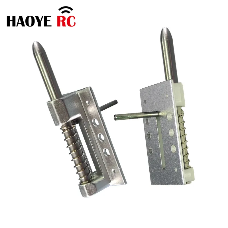 Haoye 1 PC Pin Length Aluminum Canopy Locks For RC Airplanes Parts Electric Planes Foam Model Accessories Color Silver