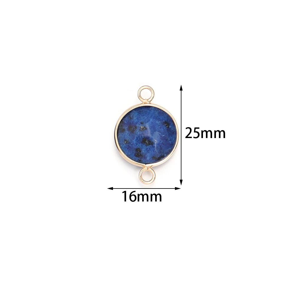 2-4pcs/lot Natural Stone Faceted Pendant Rose Quartz Lapis Lazuli Jade Charms For DIY Fashion Bracelet Necklace Jewelry Accessor