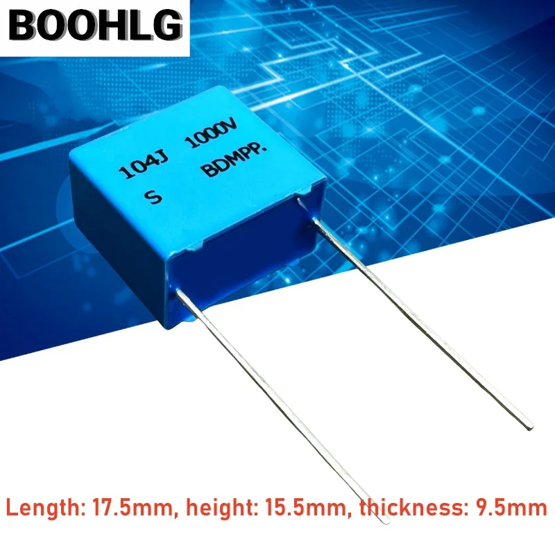 

5PCS SUNG HO BDMPP MKP 104 100nf 0.1uf 1000v 1kv Copper foot safety gauges film capacitor