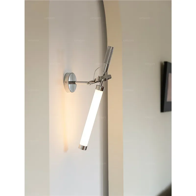 Modern Industrial Wall Lamp Adjustable LED Light Minimalist Bauhaus Design for Bedroom Bedside Bathroom Corridor Walkway