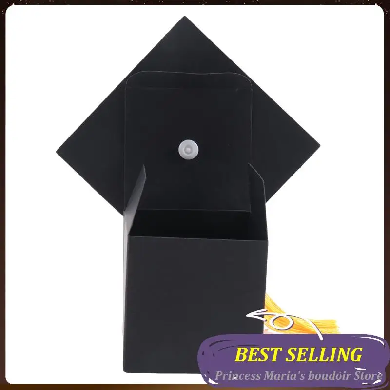 AB30-25Pcs DIY Paper Graduation Cap Shaped Gift Box Sugar Chocolate Box For Graduation Party Favor Cap Bachelor Hat Wedding Cand