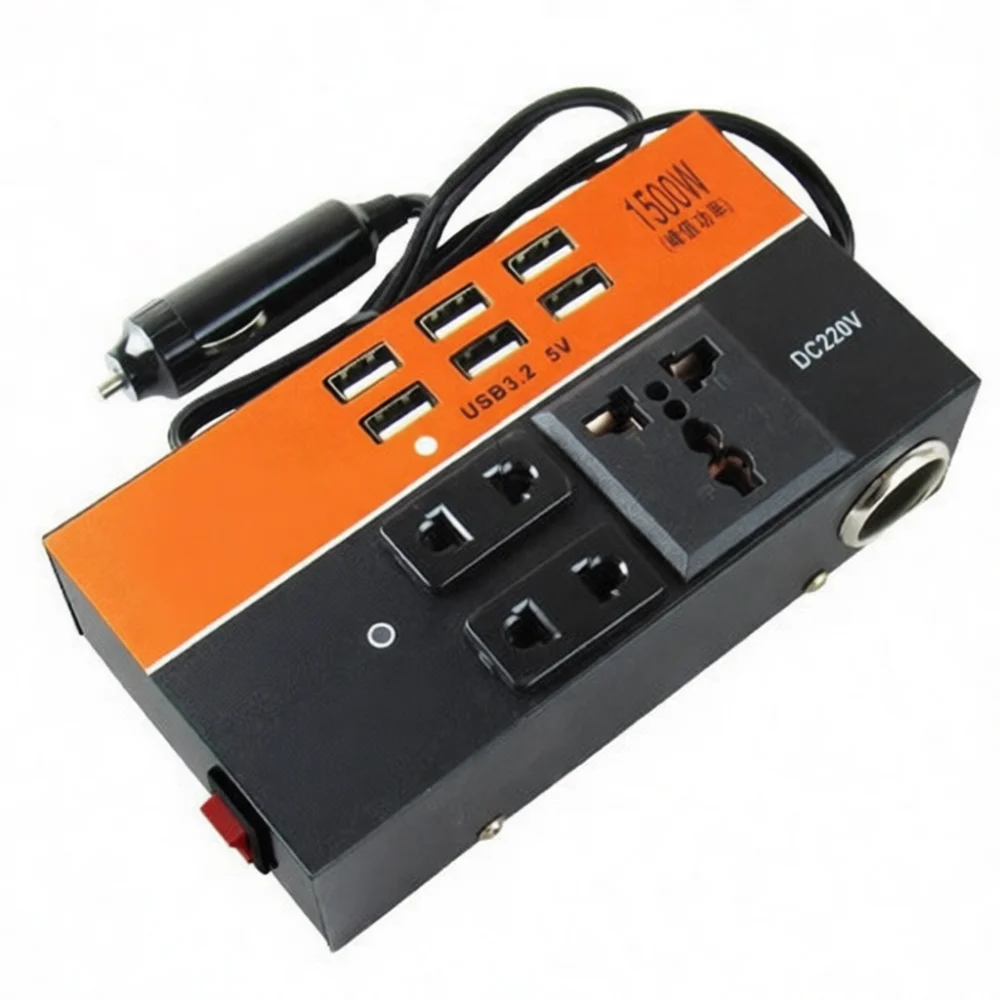 Car Power Inverter 12V 24V To 110V 220V Converter Adapter For Truck Automotive Auto DC To AC Transformer With USB Quick Charger
