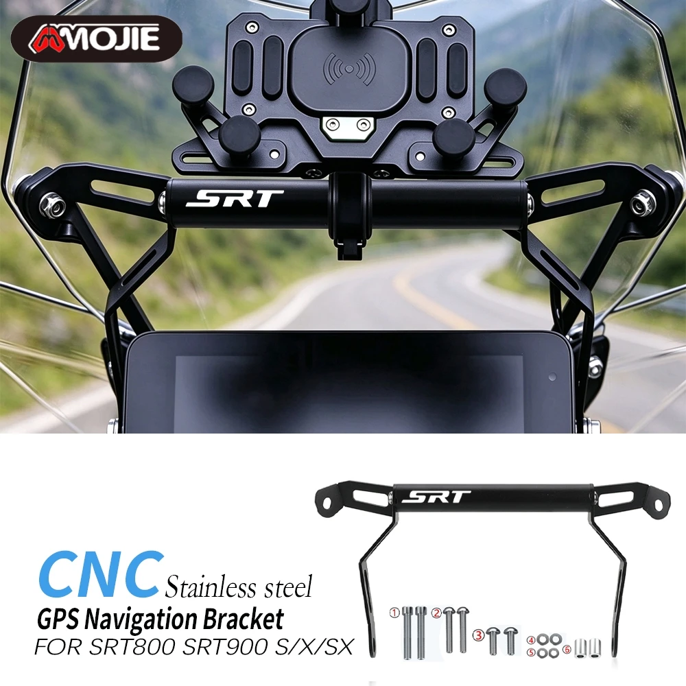 Phone Stand Mount For QJMOTOR SRT900SX SRT900S SRT800 SRT800X SRT800SX 2022-2027 Windshield GPS Navigation Bracket Extension Bar