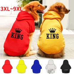 3XL~9XL Big Dog Clothing Autumn Winter Dog Sweater Warm Pet Clothing Fashion Dog Coat Small Dog