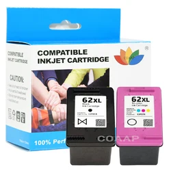 2 Compatible hp 62 Refilled ink cartridge for ENVY 5660 5664 5665 e-All-in-One Printer