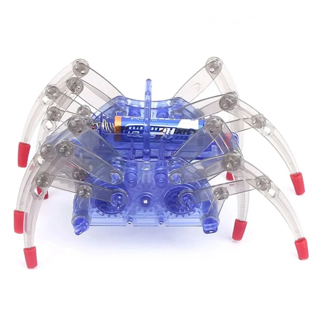 Educational Robotic Spider No Soldering Required Battery Operated Electric Robot Spider Movable Legs Stem Robotic Gift