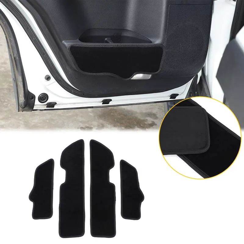 

For Toyota Land Cruiser Prado 250 LC250 2024+ Velvet Black Car Door Anti-Dirty Mat Decoration Sticker Car Protection Accessories