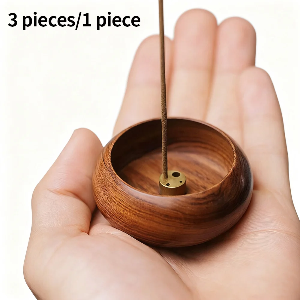 Exquisito quemador de incienso enchufable de madera - adecuado para adoración budista, Sala de té familiar, decoración de mesa - regalo ideal