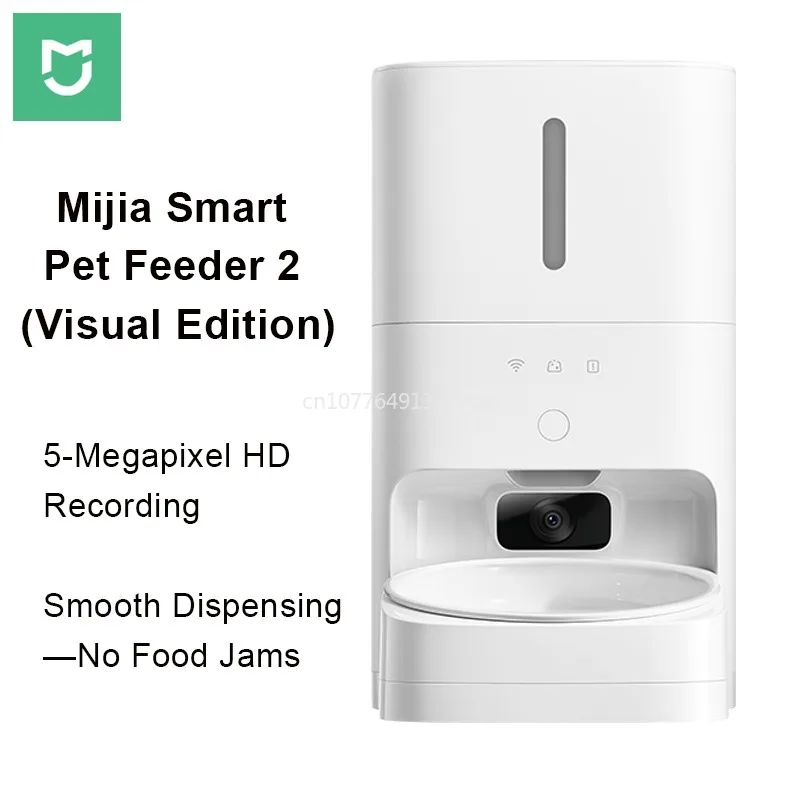 

Умная кормушка Mijia Smart Pet Feeder 2 (визуальная версия) для кошек и собак, автоматический дозатор корма, 5 л, большая емкость, устойчивая к укусам