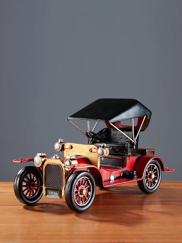 Classic car American vintage car model creative ornament home entrance living room wine cabinet decoration