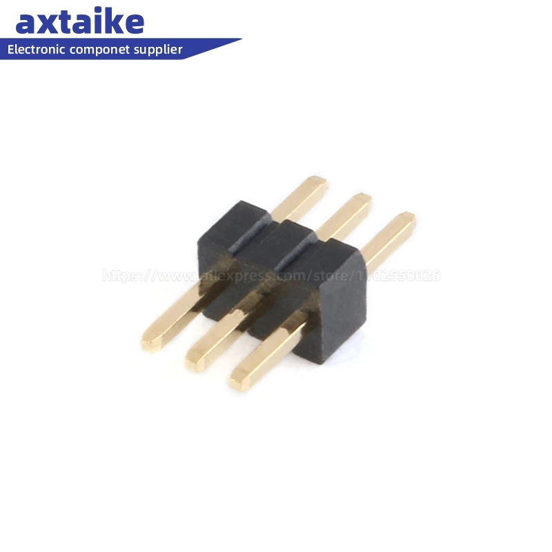 50PCS 1*2-50P 1.27mm Single Row Male PCB Board Pin Header Connector Strip Pinheader 2p 3p 4p 5p 6p 7p 8p 10p 12p 15p 20p 50Pin