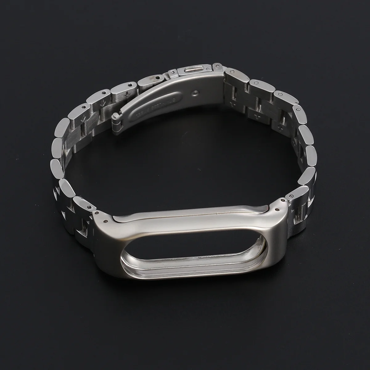 

Stainless Steel Replacement Strap For 2 Adjustable Metal Wristband Protective Accessory Smart Bracelet Fashion Silver