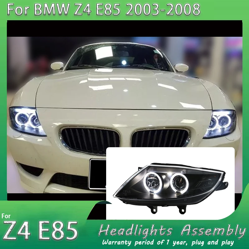 

Фары для BMW Z4 E85 2003-2008, новый стиль, полностью светодиодные, в сборе, улучшенная комплектация, линзы-проекторы, комплект аксессуаров