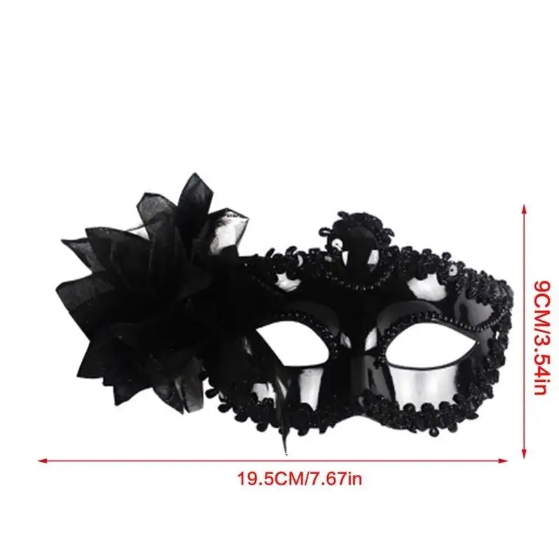 652f Performance Mask Costume Lady Sexy Half Face Mask Halloween Carnival Mask Masquerade Party Wedding Sexy Mask