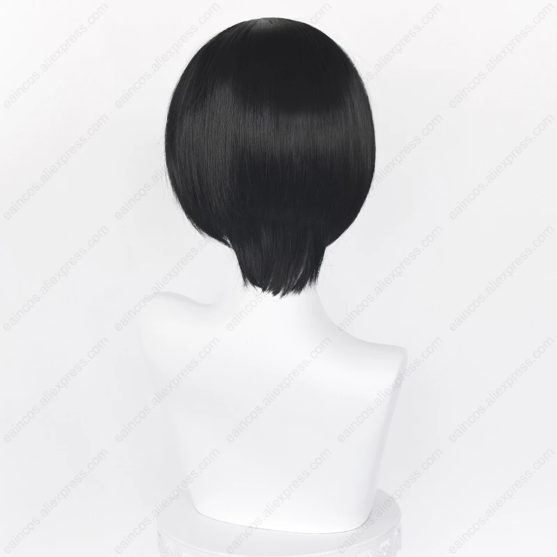 Ada Wong parrucca Cosplay donna 32cm capelli corti neri parrucche sintetiche resistenti al calore parrucche di carnevale di Halloween