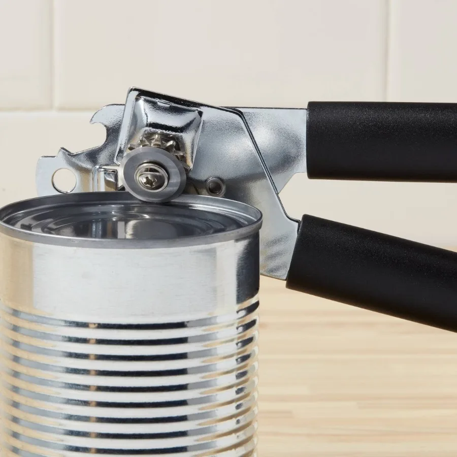 Gray Handheld Can Opener, Durable Manual Can Opener for Home Kitchen Daily Use