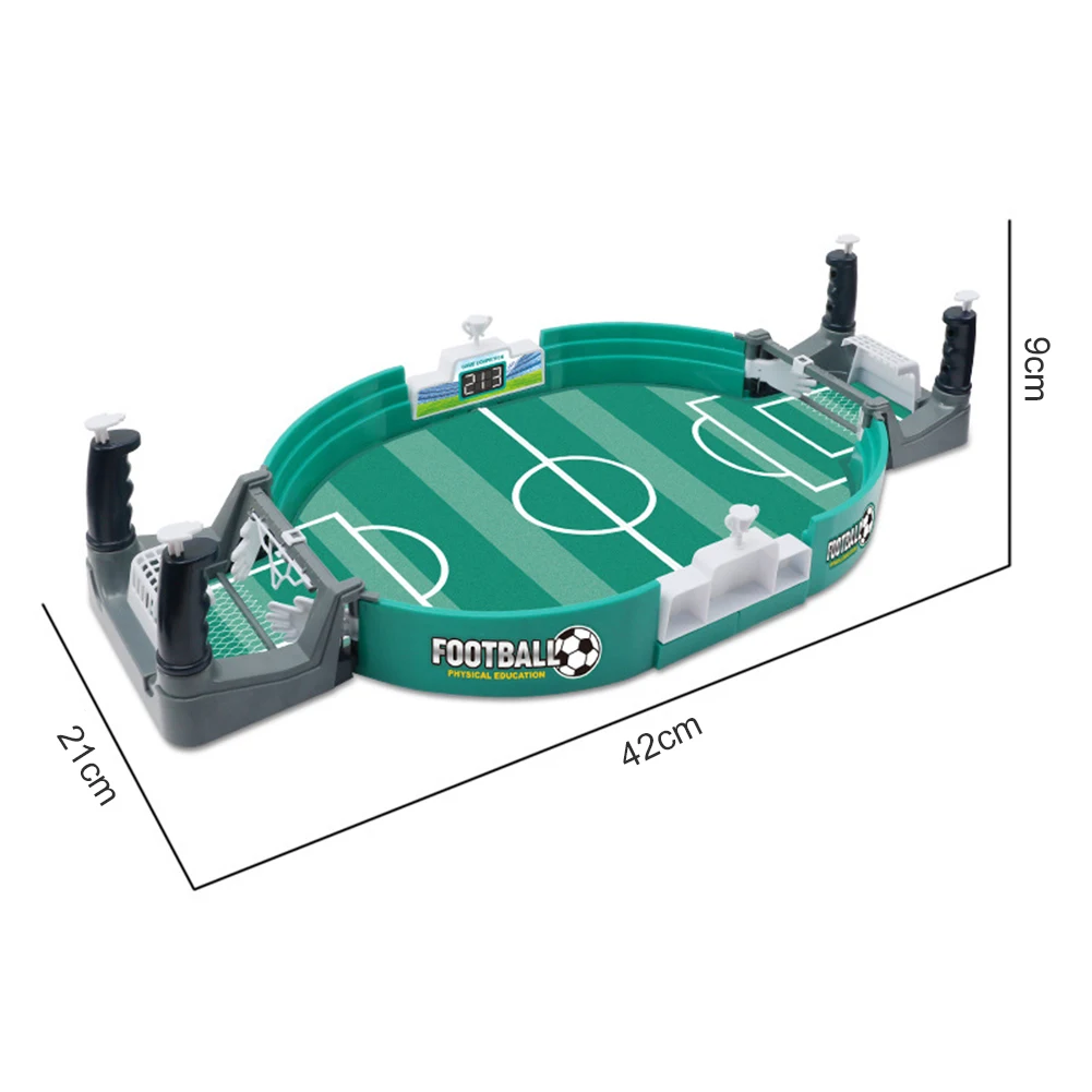 Mini-tafelvoetbalspel Plastic interactief voetbalspel Eenvoudige installatie Tafelblad Competitieve voetbalspellen voor kinderen Vakantiespeelgoed