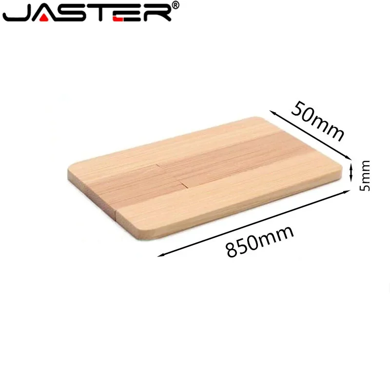 JASTER carta di legno personalizzata chiavetta USB noce 64GB 32GB Logo personalizzato gratuito Pen Drive 16GB Memory Stick regalo di nozze