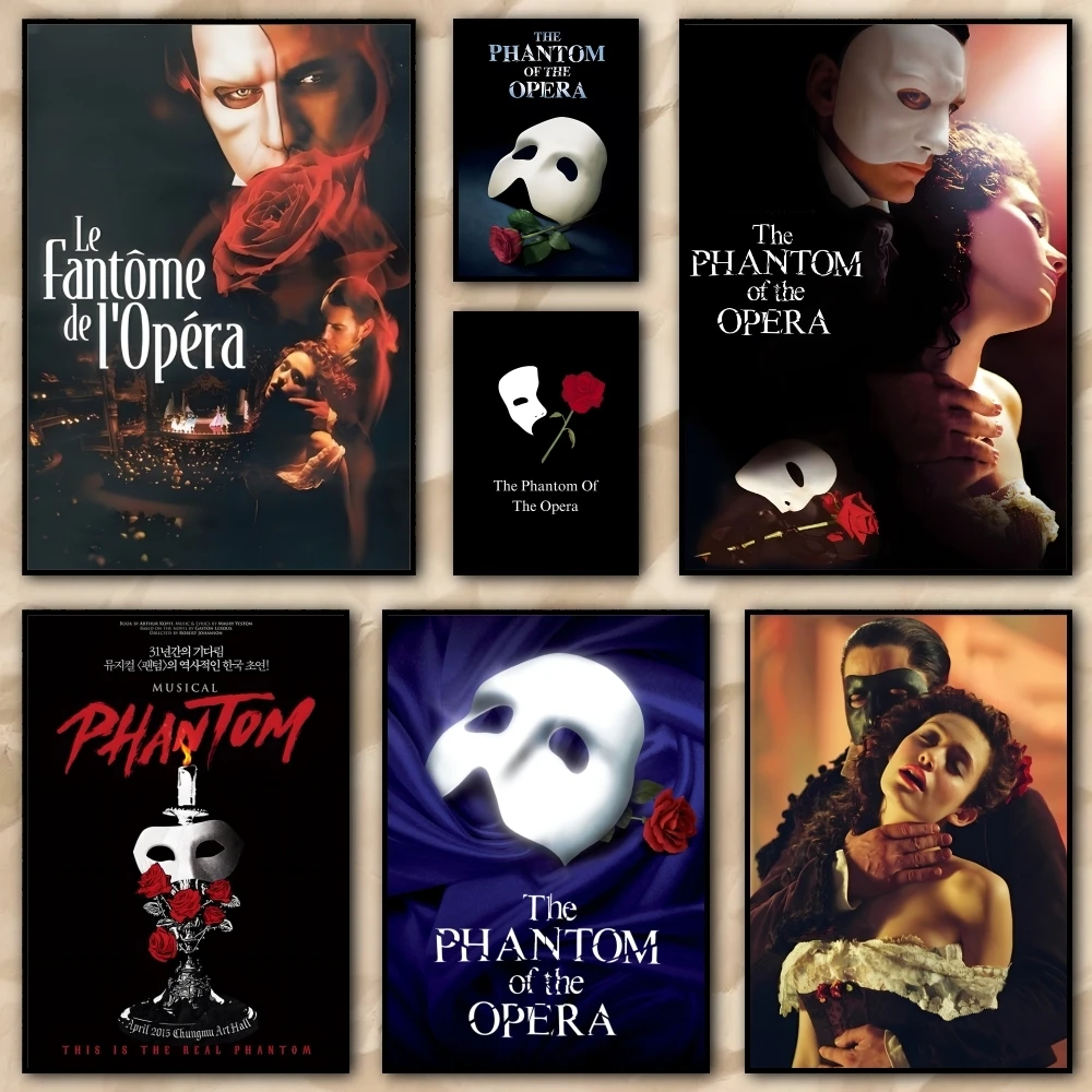 The Phantom Of The Opera Poster HD art sticky wall waterproof home living room bedroom bar aesthetic decoration