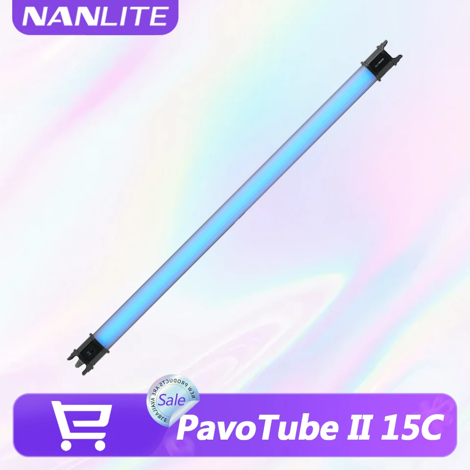 

Nanlite PavoTube II 15C 2700K to 7500K Full Color RGB Video Tube Light for Video Film Shooting Fill Light with DMX & App Control