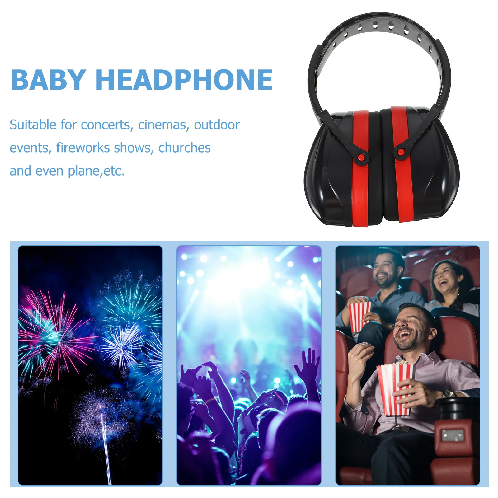 

Kids Ear Protection Earmuffs Lightweight Abs Sponge Noise Reduction Headphones For Sleeping Shooting Anti Noise Soundproof