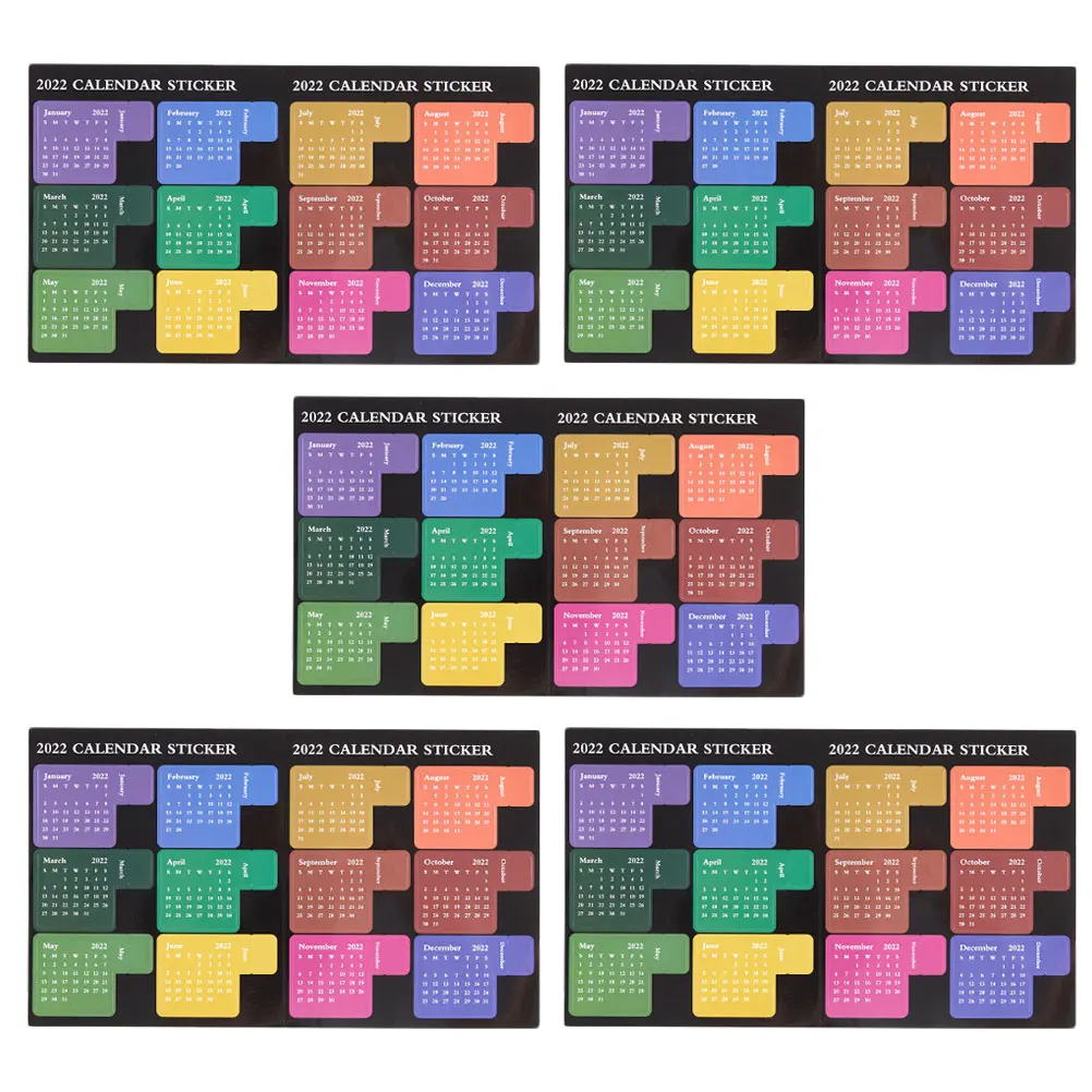 

5 Pcs Copper Plate Stickers Practical Index for Notebook Office School Use Waterproof Strong Adhesive Tabs Labels