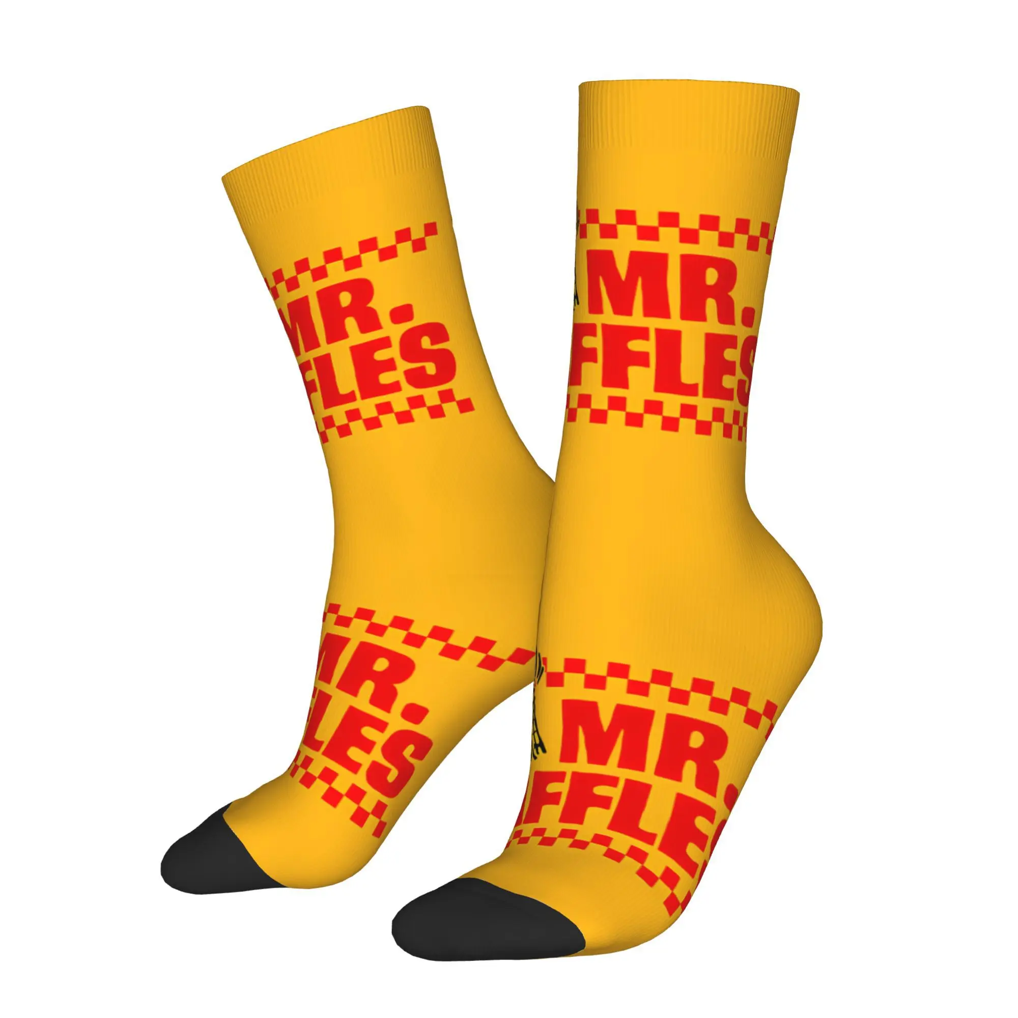 

Funny Happy Sock for Men Mr Vintage Pattern Printed Crew Sock Novelty Gift