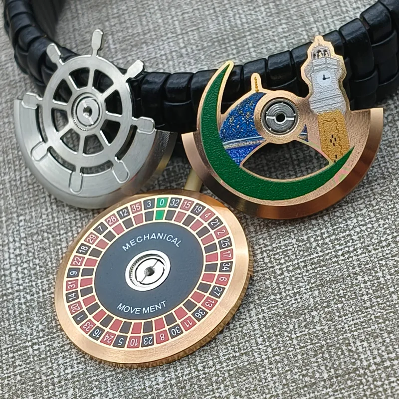 

NH35 4R35 Automatic Hammer Rotor Fits for NH35 NH36 NH70 4R35 4R36 7S 6R Movement Men's Diving Watch Weight Pendulum Refit Parts