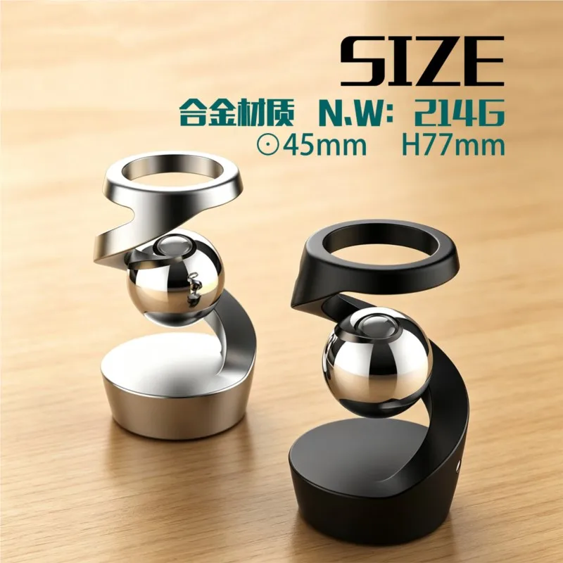 New Arrivals Zinc Alloy Decompression Rotary Gyro Adult Desktop Stress Relief Toy Fingertip Kinetic Levitating Spinner Toys Gift