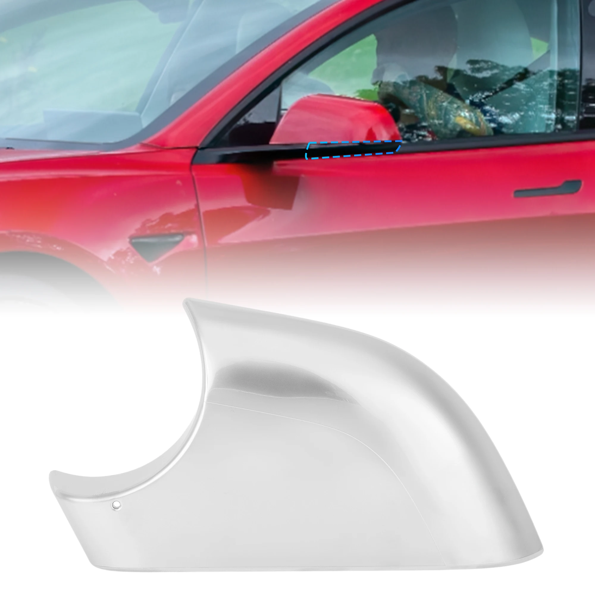 

UXCELL левое хромированное зеркало со стороны водителя, нижняя крышка для Tesla Model 3 17-24, No 22873005