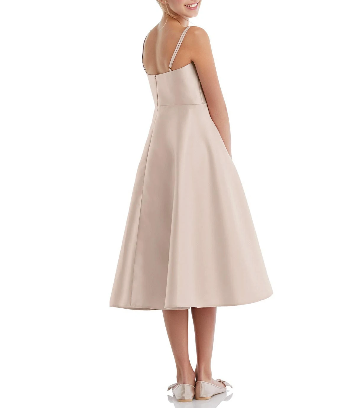 Mädchen Party Kleid Für Hochzeit Junior Brautjungfer Kleider 2022 Satin Erste Heilige Blume Mädchen Kleider für Hochzeiten