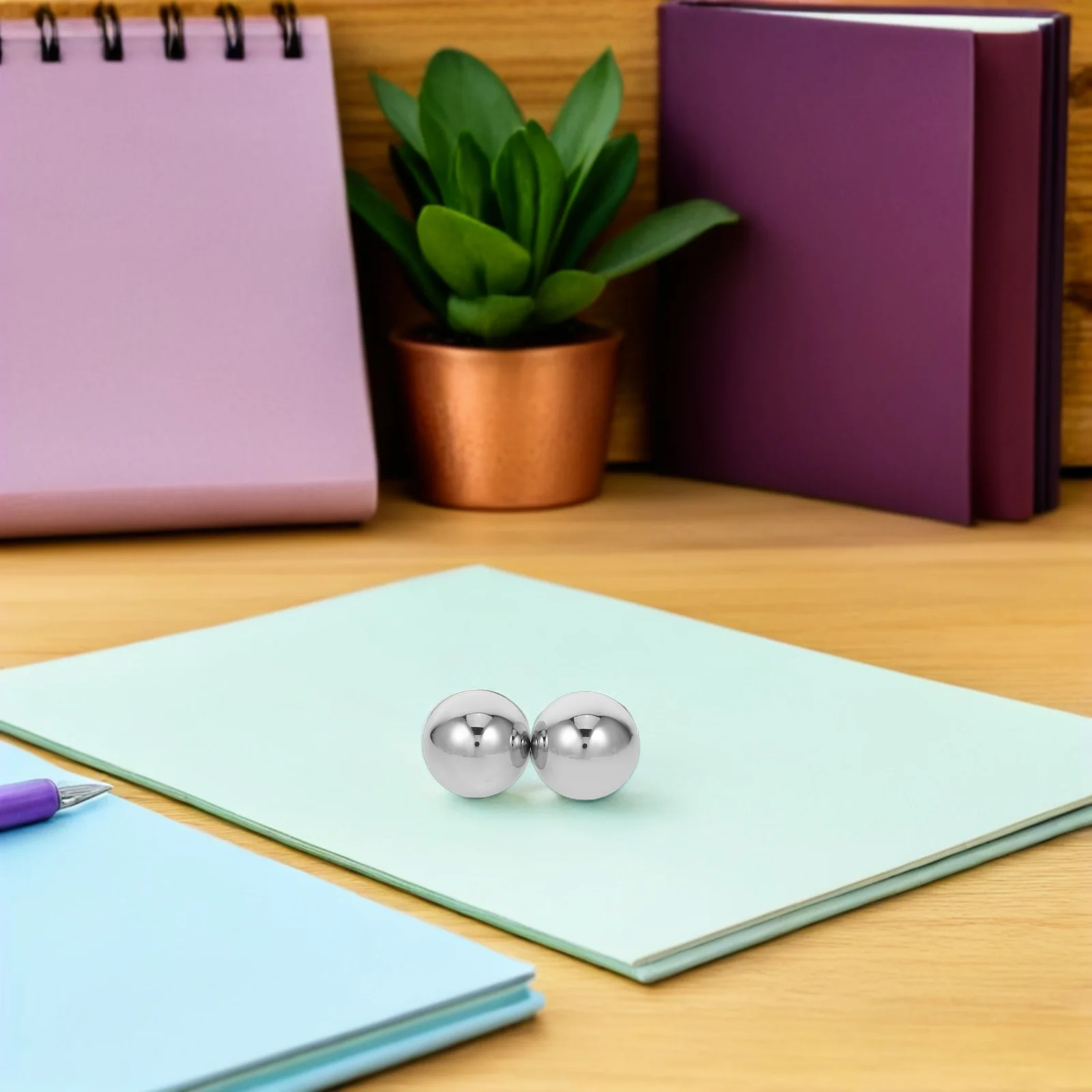 

2 шт., мячи для упражнений для рук для фитнеса, твердая сфера из нержавеющей стали, 38 мм, усилитель для рук, тренировка, сила пальцев