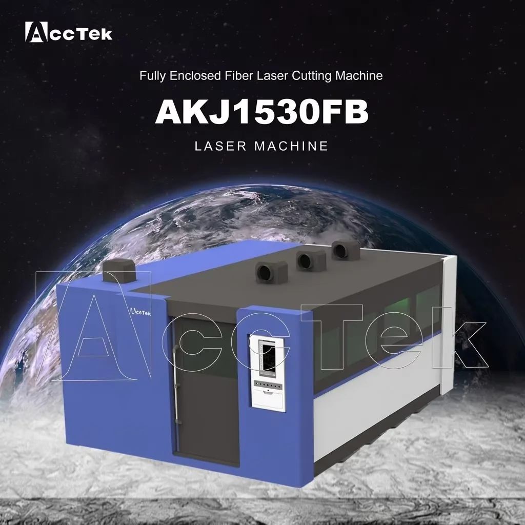 Fully Enclosed Laser Cutter Safety Cover High Efficiency Fiber Smooth Burr Free Cut Carbon Steel Stainless Steel Aluminum Alloy