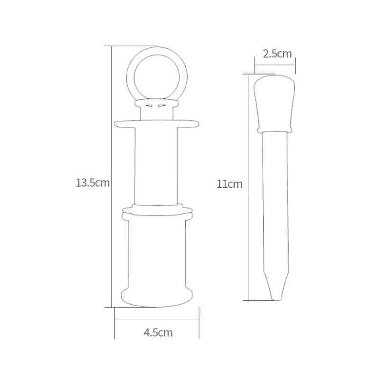 Baby Pacifier Feeder Set Baby Liquid Medicine Dispenser BPA Free Silicone Needle Feeder Juice Water Feeder With Measuring Cup