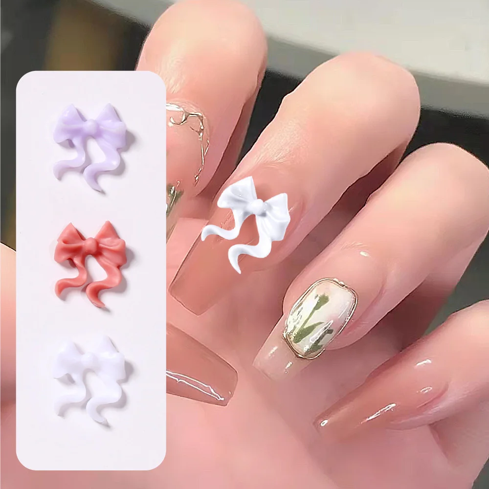 

Bow Nail Art Decorations 3d Bowknot Nail Crystals Rhinstones For Nail Art Salon Classic Crystals Accessories