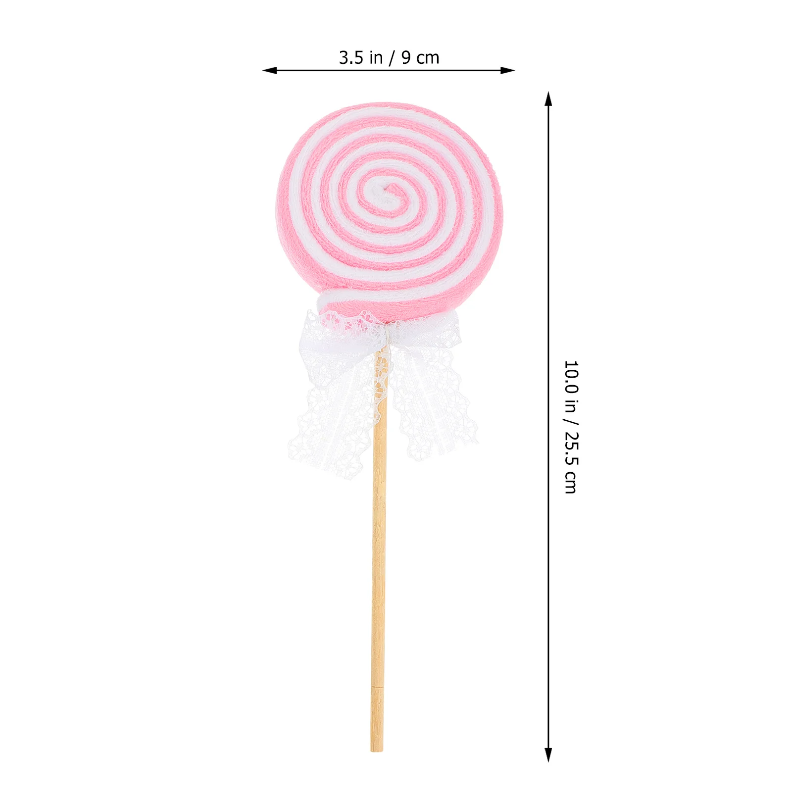 2Pcs Lollipop Fairy Wand Delicate Fake Food Adornment Realistic Appearance Photography Prop Lollipop Scene Ornament Set