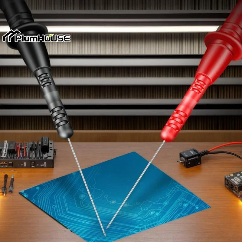 Needle Tip Probe Pair; T2003 Pen Extension; Bendable Tester Tool Accessory; 1000V/10A Fine Point Test Tip
