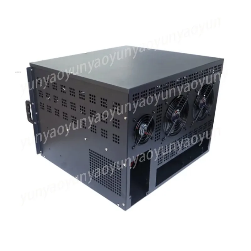 Computer Case with 10 Fans Pre-Installed, High Airflow Mesh Gaming PC Chassis