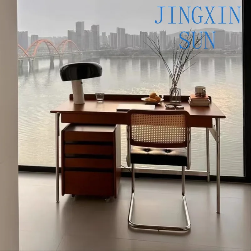 Nordic retro solid wood desk antique study writing desk home computer  study table ideal