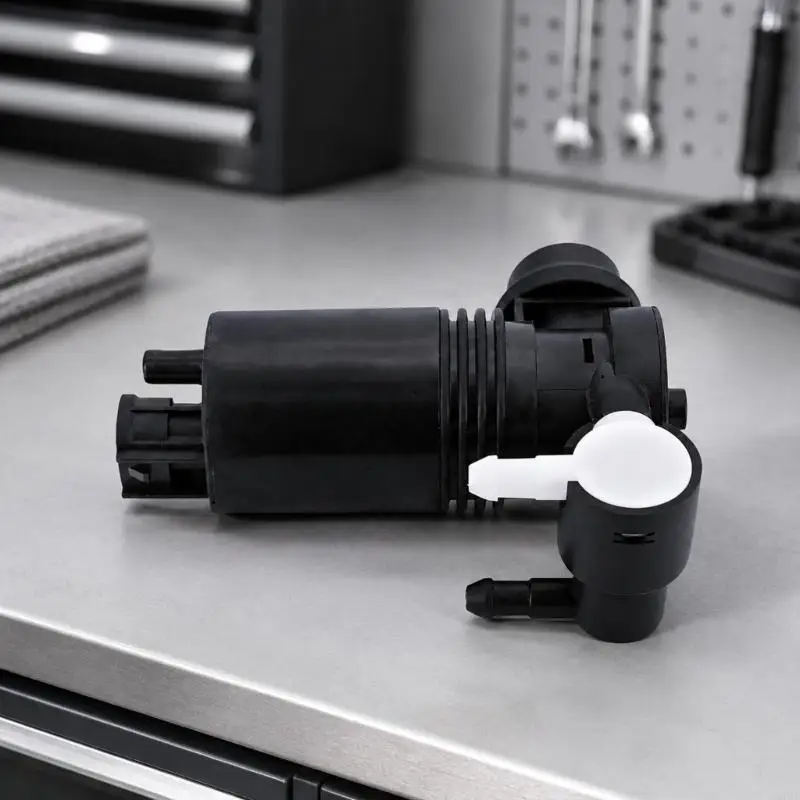M76E Windshield Cleaning Pump Motor for Mk12 2019-2024 Vehicle Washer Fluid Transfer, ABS Housing 85330-02070