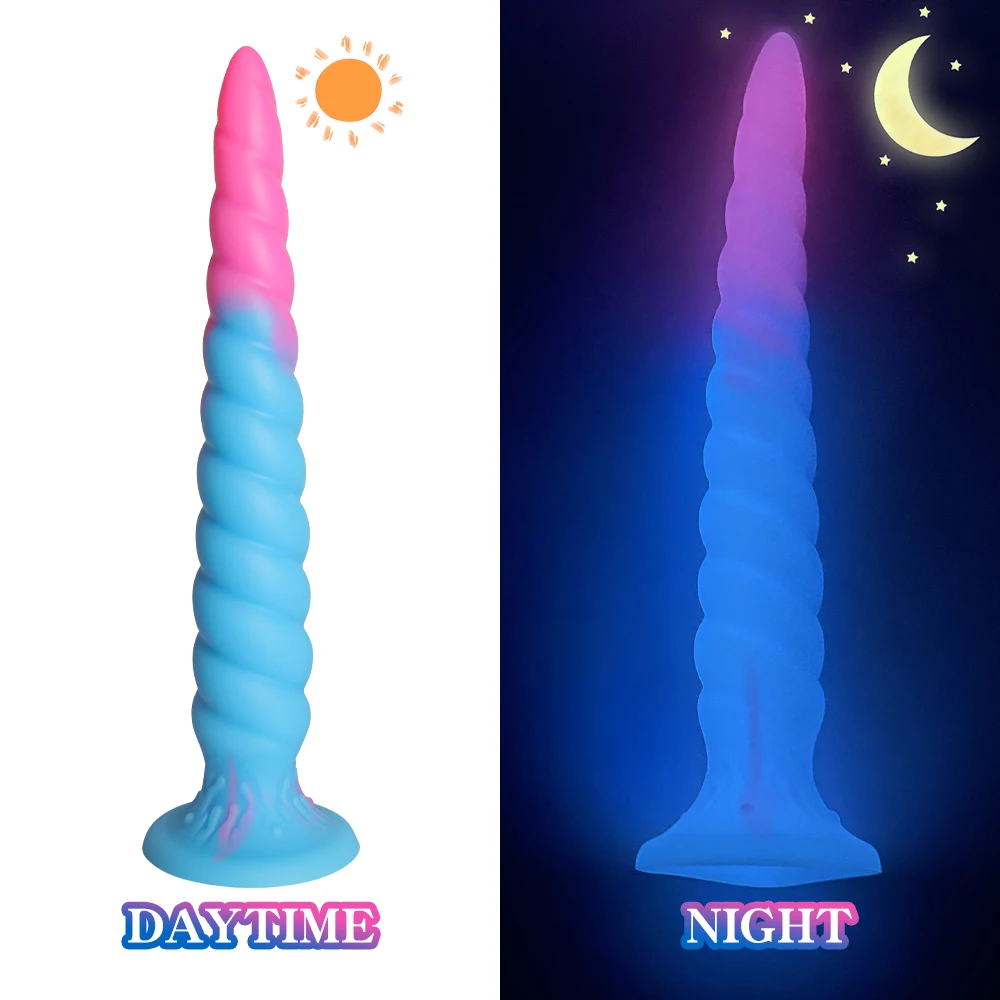 XL Lungo Butt Plug Luminoso Anal Plug Silicone Dildo Anale Con Ventosa Tentacoli Buttplug Massaggio Della Prostata Uomini Donne Giocattolo Del Sesso