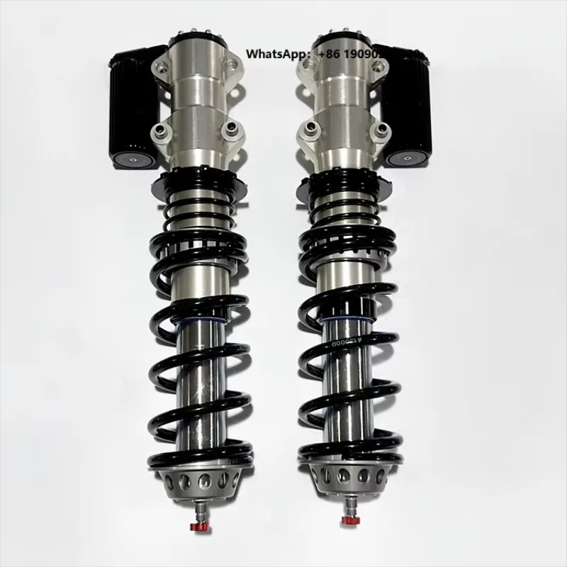 Black Coilover Shock Absorber Integrated Remote Reservoir Finish Front & Rear LYQ