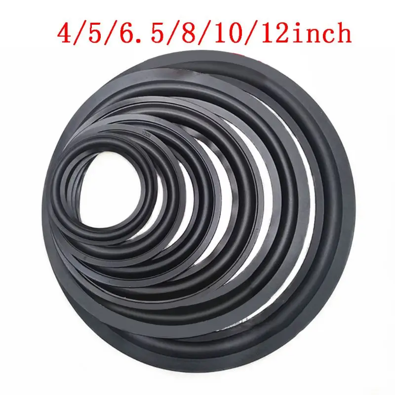 Speaker Surround Edge Rings Repair Kit 2 Packs 4/5 /6.5/8/10 inches DIY Speaker Surround Repair Rubber Replacement