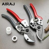 AIRAJ 7/8in New Pruning Shears Bonsai Graft Garden Shears Stainless Steel Pruning Scissors Cut 30mm Thick Branches and PVC Pipes