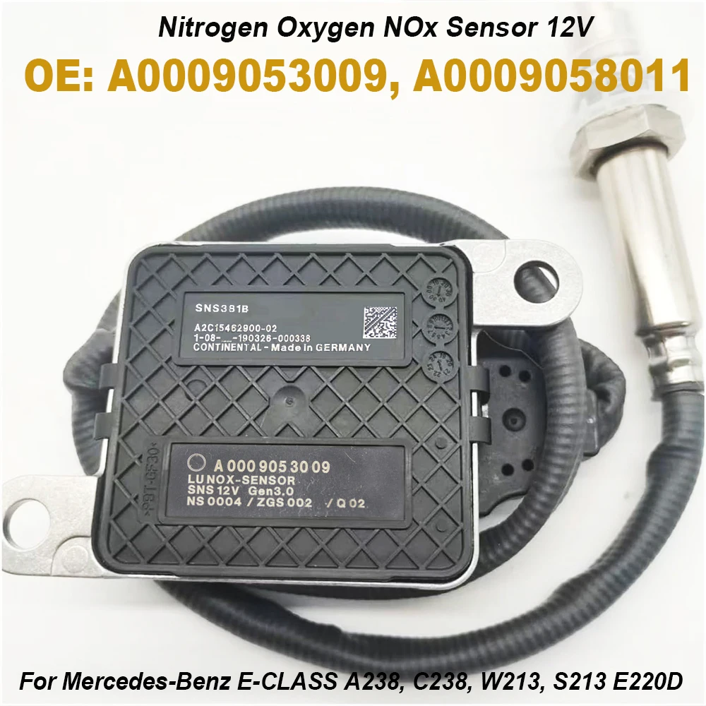 

A0009053009 A0009058011 A0009059112 A0009057108 Nitrogen Oxygen NOx Sensor 12V For Mercedes-Benz W213 W222 W238 W257 W447 Vito