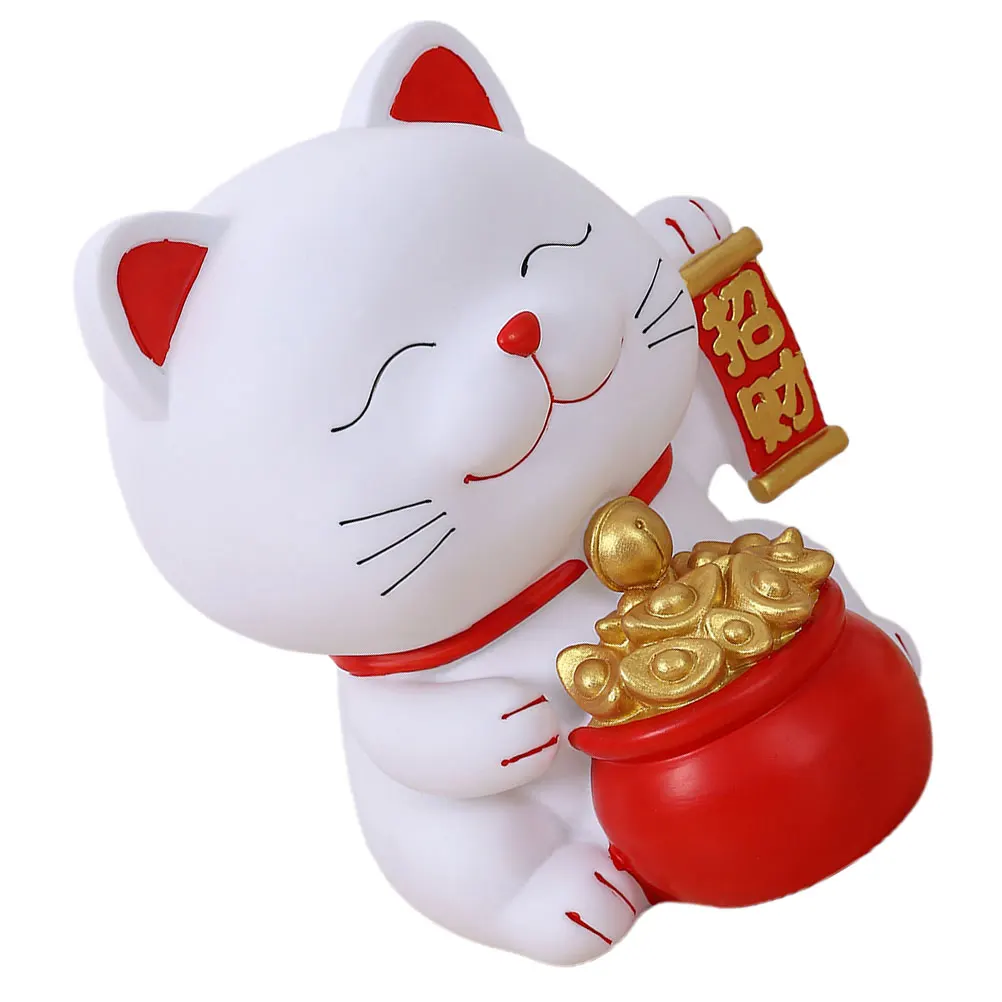 

Cute Fortune Cat-Shaped Piggy Desktop Saving Jar Lovely Money Pot Decorative Coin Holder Gift For Girls Birthday Christmas