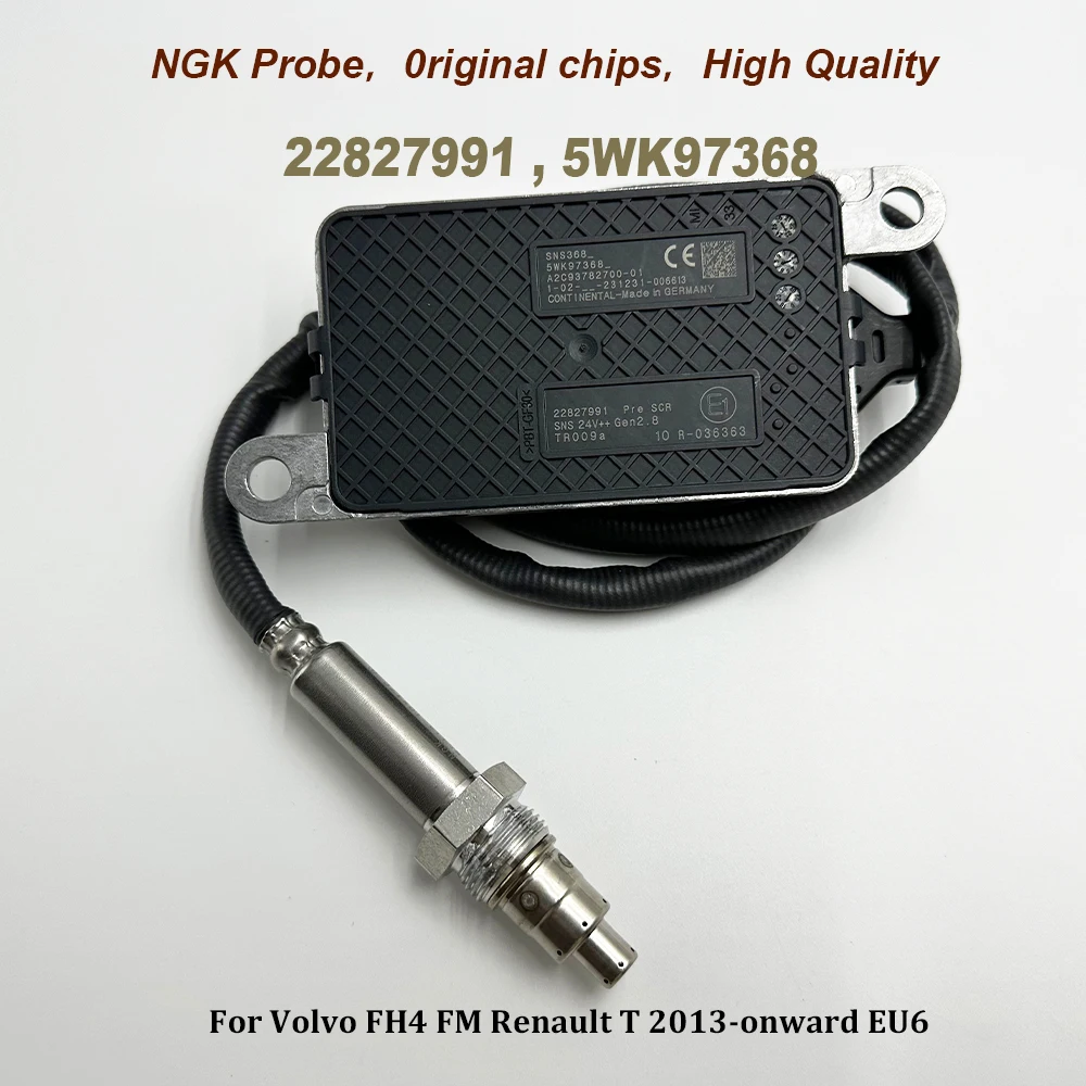 

Датчик Nox для зонда NGK 22827991 5WK97368 A2C93782700-02 для V-olvo FH4 FM Renault T 2013-проверенный чип высокого качества EU6