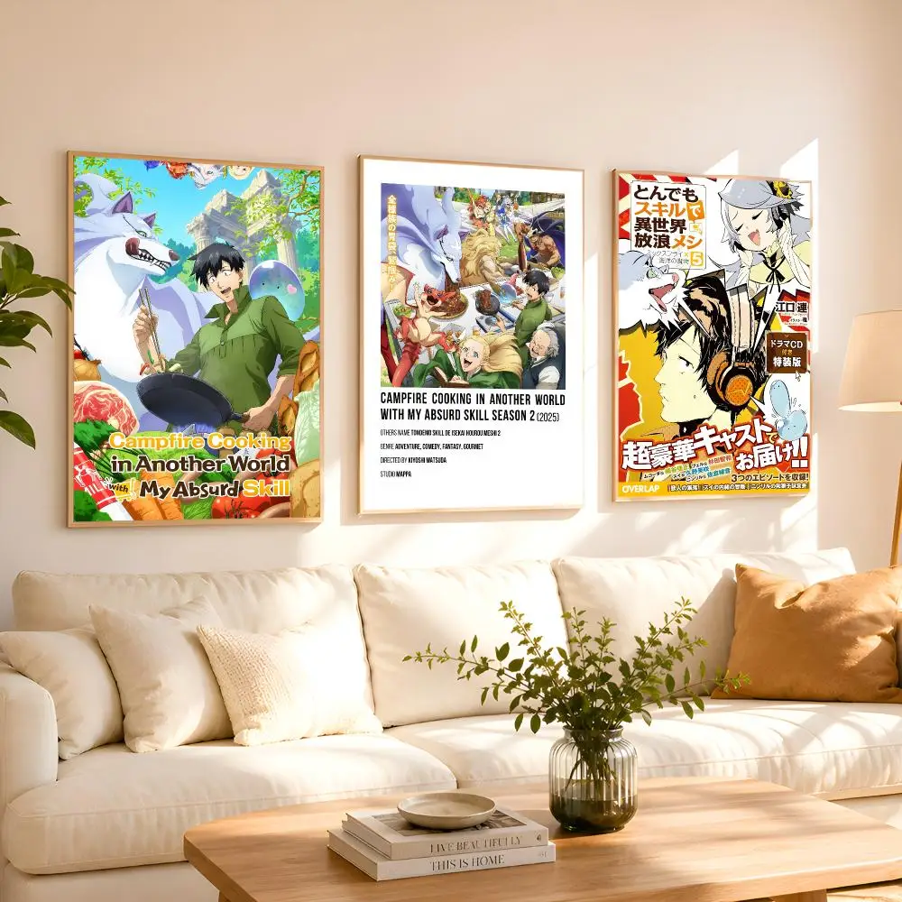 Campfire Cooking In Another World With My Absurd Skill Poster 1PC HD Matte Peel And Stick Wall Decor Bedroom Living Room Dorm